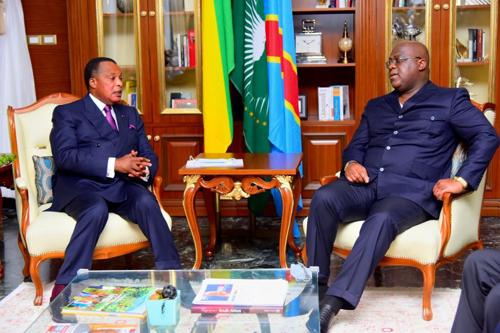 Félix Tshisekedi en visite de travail au Congo Brazzaville