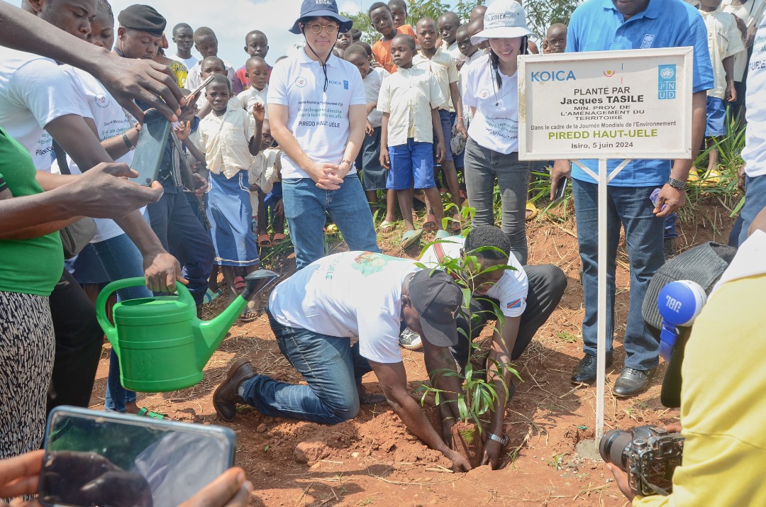 Journée mondiale de l’environnement: à l’initiative du PNUD et de KOICA, 1 150 arbres plantés à Isiro