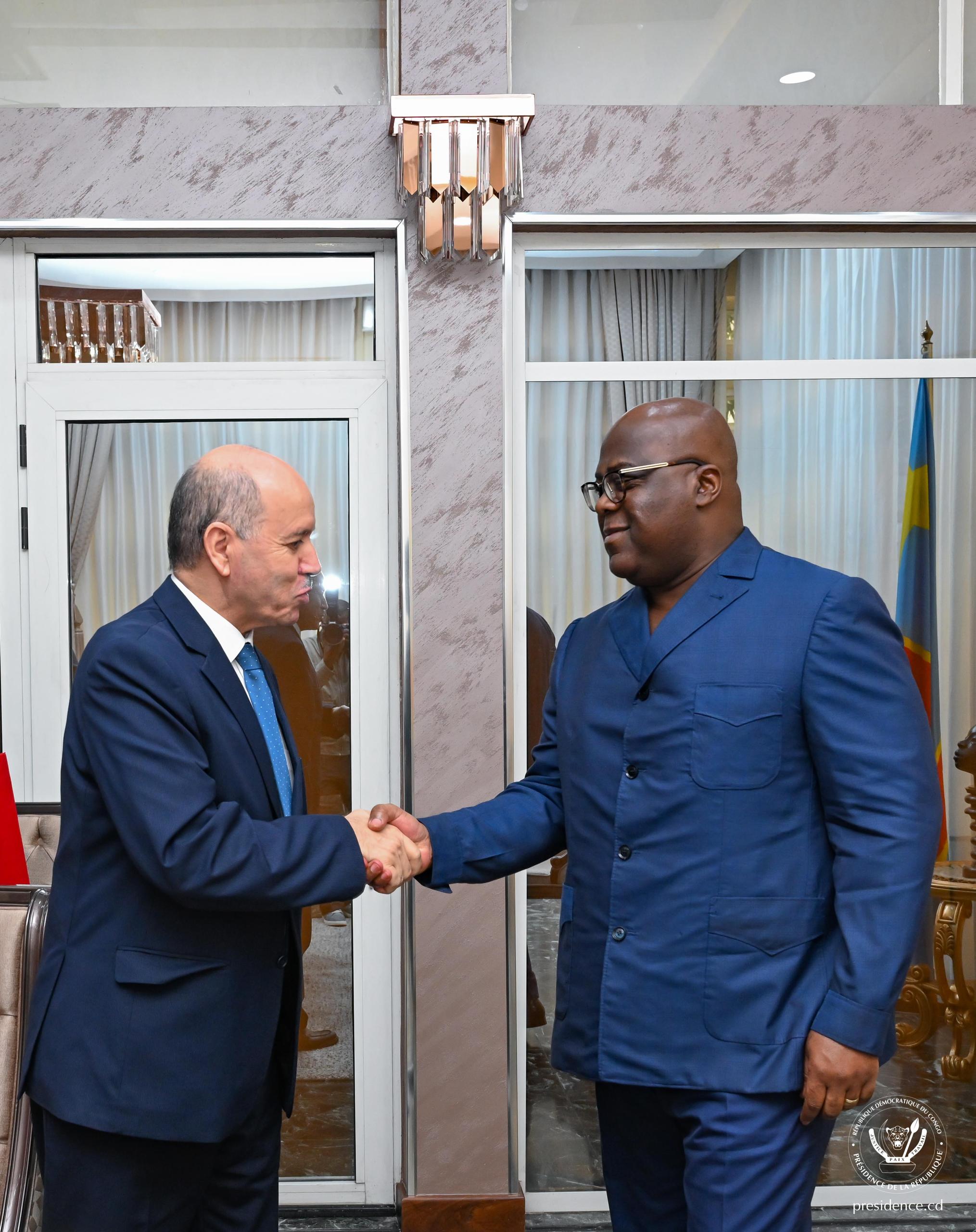 RDC- Algérie : le Président Félix Tshisekedi a reçu un envoyé spécial de son homologue algérien