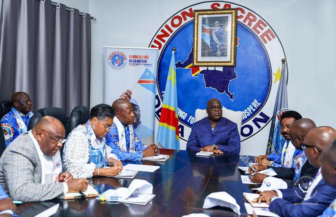 Retour sur l’appel à l’unité et à la cohésion du président Félix Tshisekedi aux cadres de l’Union sacrée de la nation (USN)