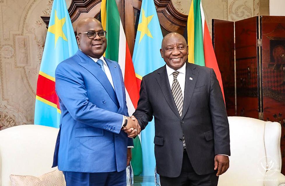 RDC-RSA: un aller-retour de Félix Tshisekedi à Pretoria pour une visite de travail avec Cyril Ramaphosa